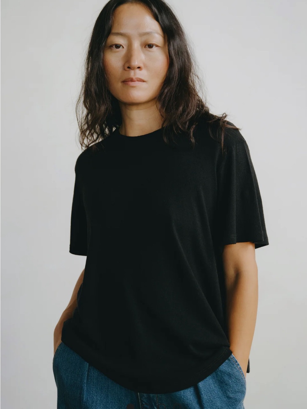 Ozma big tee in black